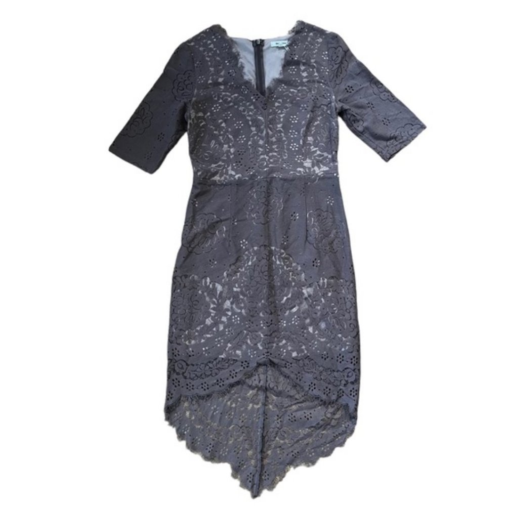Soieblu Lace Eyelet High Low Dress Size Medium